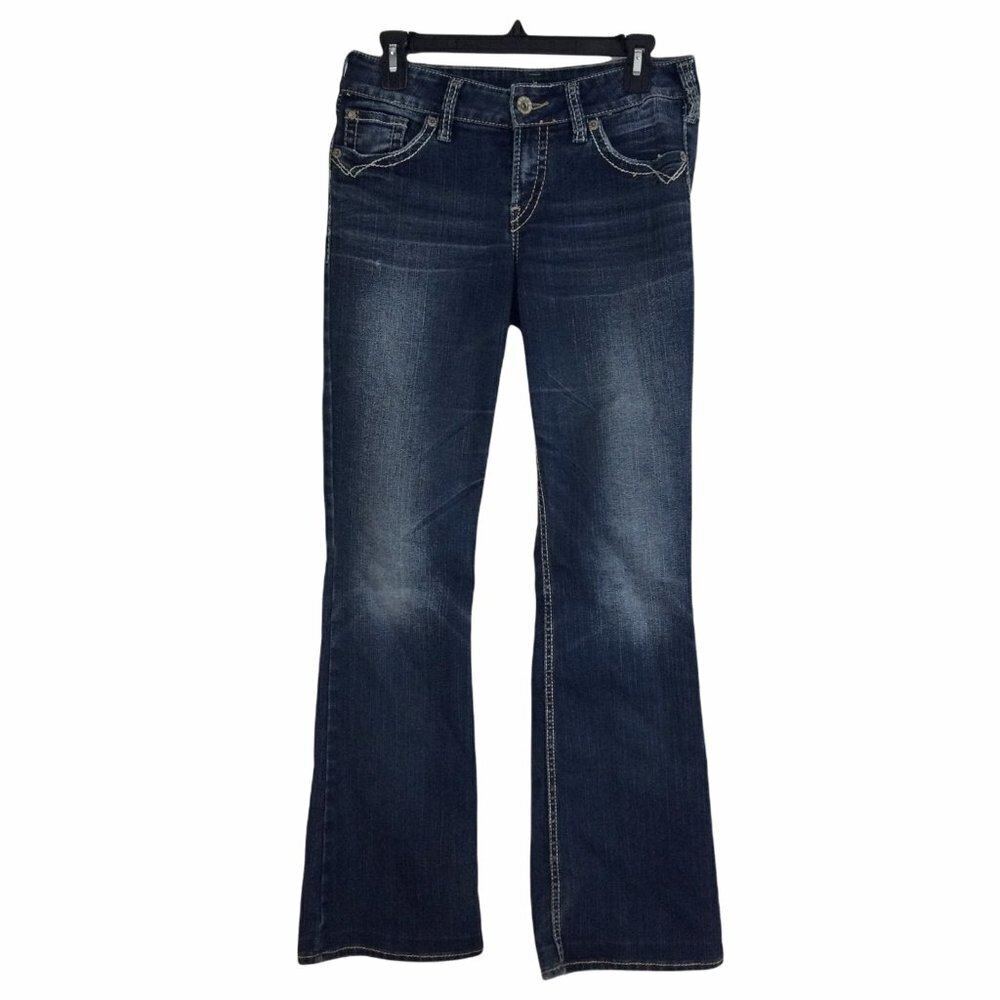 Silver Jeans Suki Surplus Bootcut Denim Dark Wash Jeans Pants Womens W28L32